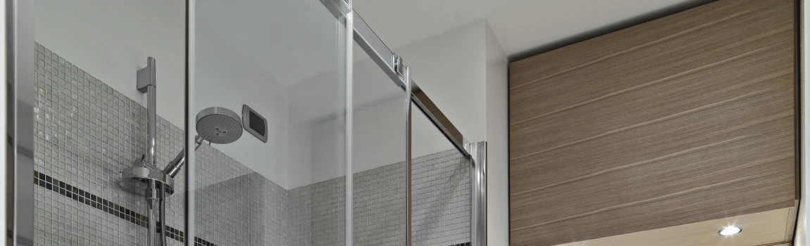 Frosted Glass Shower Doors in Northwest Calgary